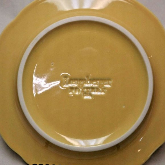 Longaberger Pottery Set of 4 Falling Leaves Collection Leaf Plates in the Box - Picture 7 of 10